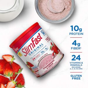 SlimFast Meal Replacement Shake Mix Strawberries & Cream 364g