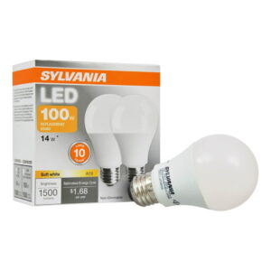 Sylvania Soft White 100W 2pack Bulbs