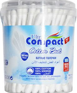 Ultra Compact  Cotton Buds 100pcs