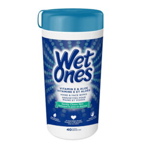 Wet Ones Vitamin E & Aloe 40CT Can