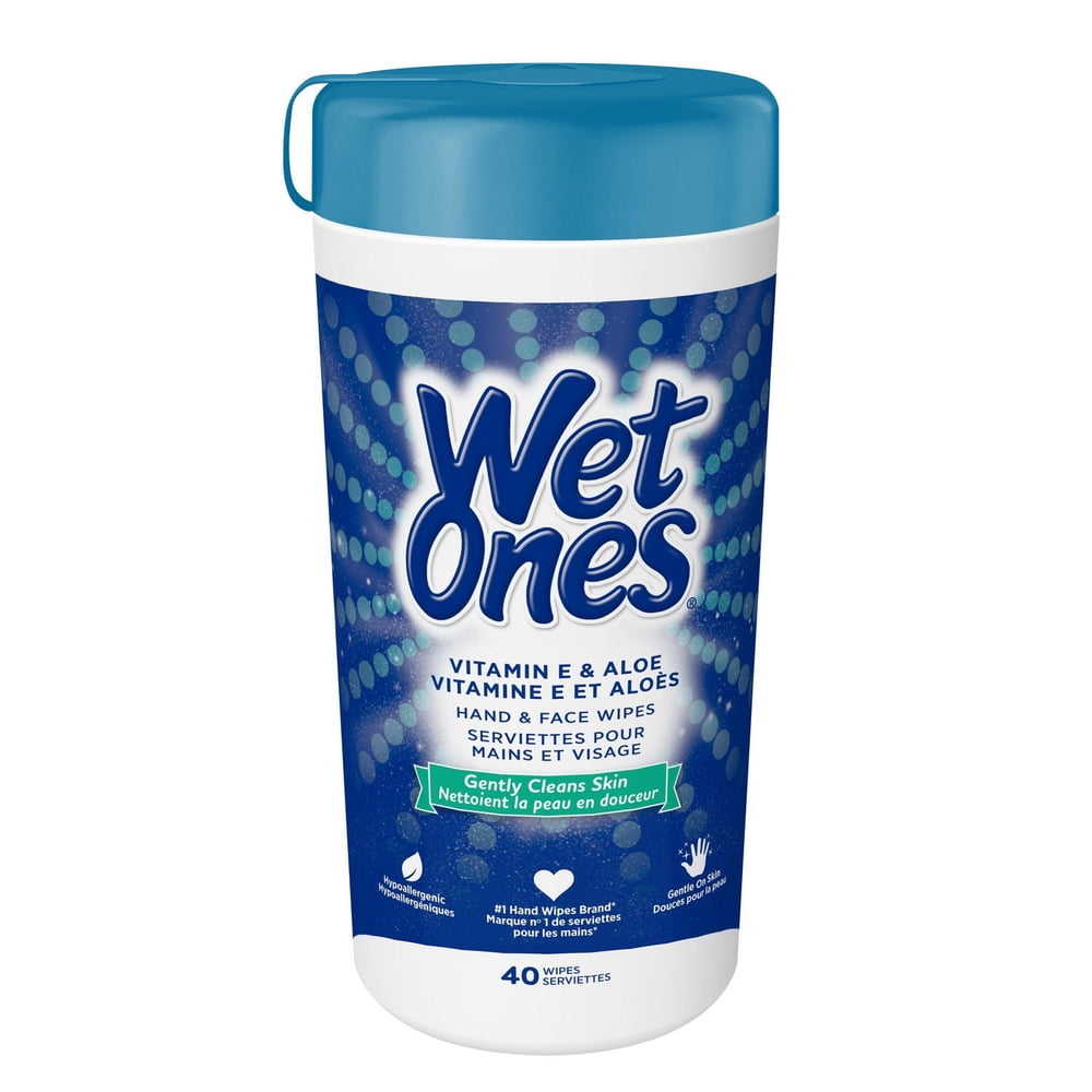 Wet Ones Vitamin E & Aloe 40CT Can