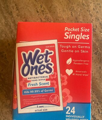Wet ones Single Fresh Scent Individually Wrapped 24CT