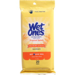 Wet Ones Travel Pack Tropical Splash 20CT, 10PC Tray